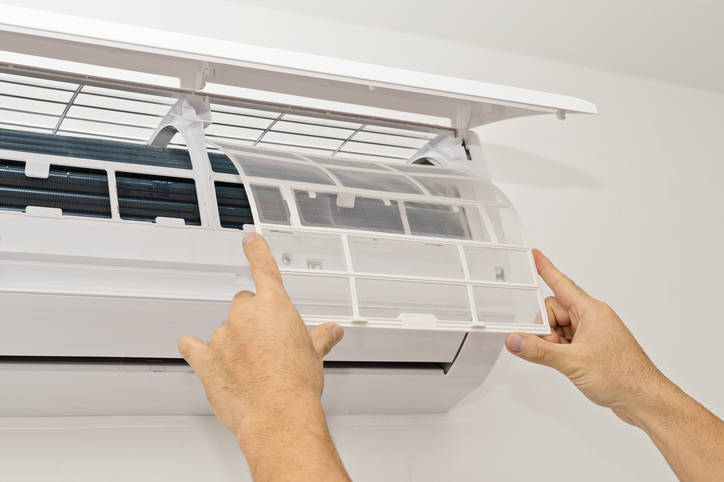 Changing the Filter in an Air Conditioning Unit